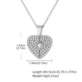 Custom Photo Openable Heart Locket Pendant Necklace, Stainless Steel Full Zircon Necklace, Personalized Memory Jewelry for Women