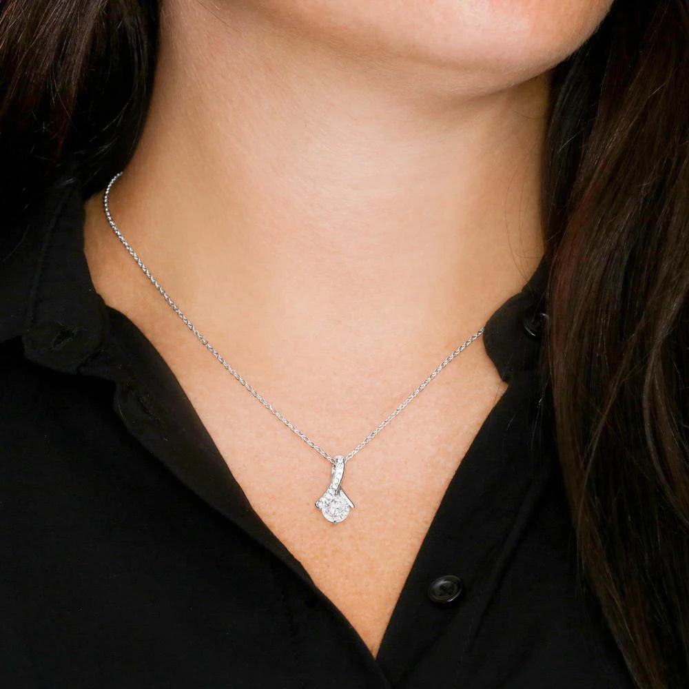 To My Badass Daughter Necklace — Sterling Silver with Message Card