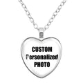 Custom Photo Heart Necklace — Personalized Family Keepsake