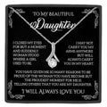 To My Badass Daughter Necklace — Sterling Silver with Message Card