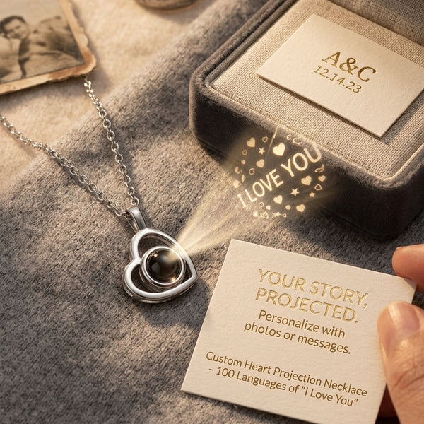 Photo Projection Necklace — Memorial Keepsake Pendant